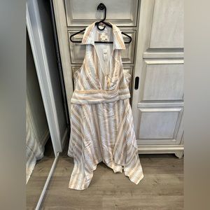 Maeve pinstripe shirt dress, size 18w
